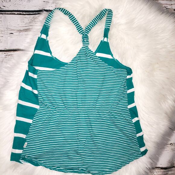 Roxy Silver Strand Racer Back Tank Top Aqua Blue - Picture 2 of 6
